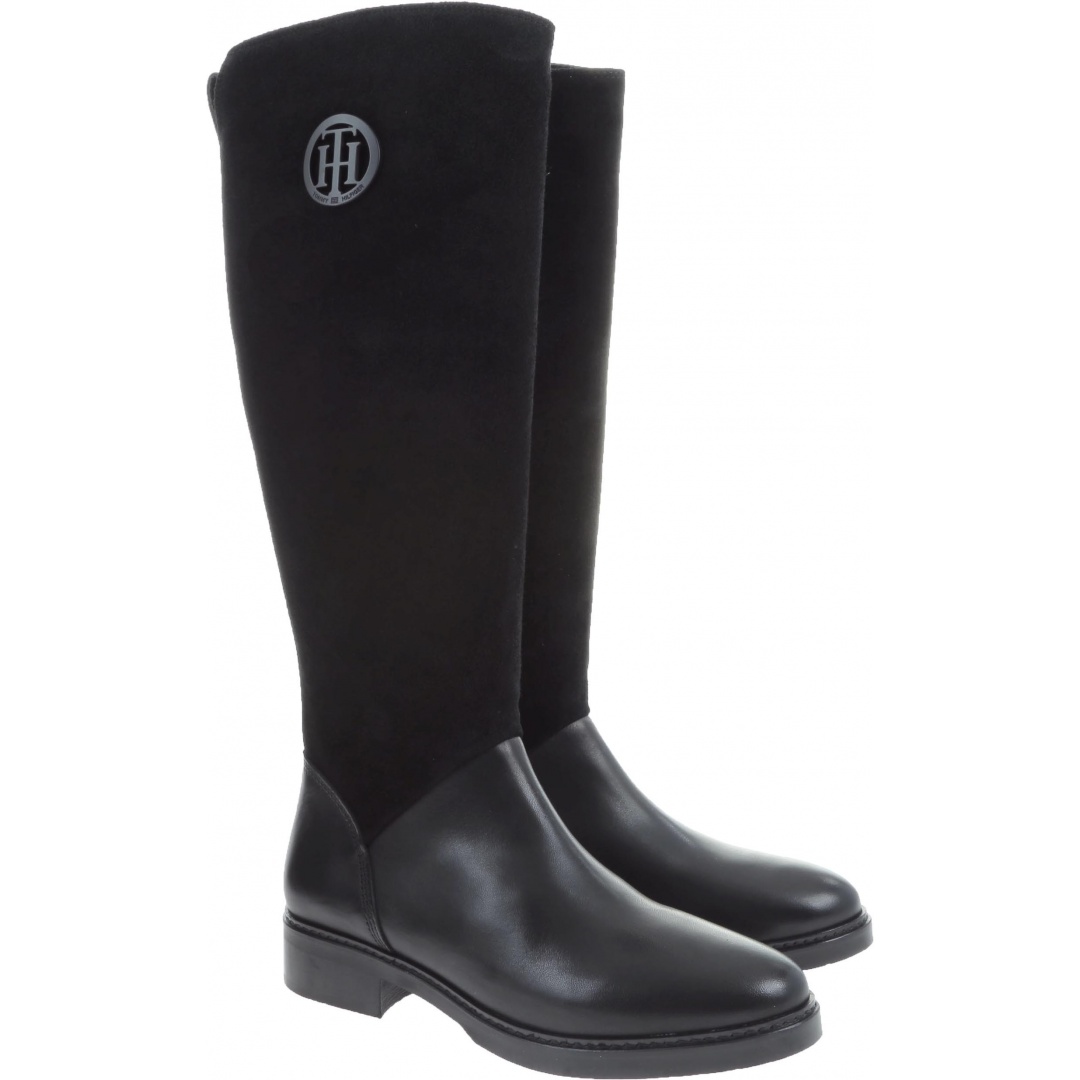 Kozaki TOMMY HILFIGER Buckle High Boot FW0FW03450 990 - Kozaki