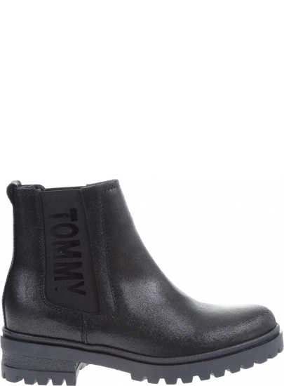 Sztyblety TOMMY HILFIGER Metallic Cleated Che - Botki