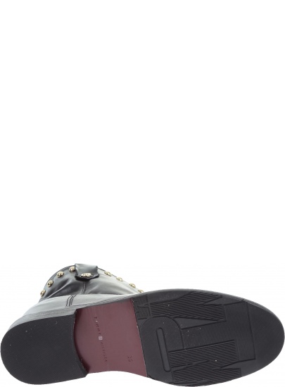 Botki TOMMY HILFIGER Round Stud Wedge Boo - Botki