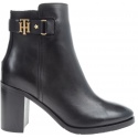 Botki TOMMY HILFIGER Th Buckle Heeled Boo - Botki