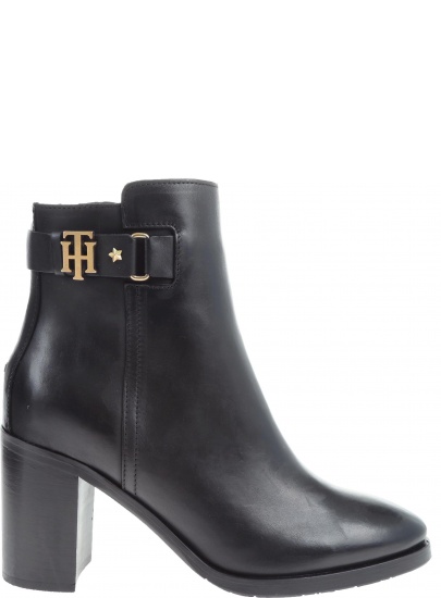Botki TOMMY HILFIGER Th Buckle Heeled Boo - Botki