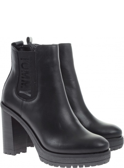 Botki TOMMY HILFIGER Essential Heeled - Botki