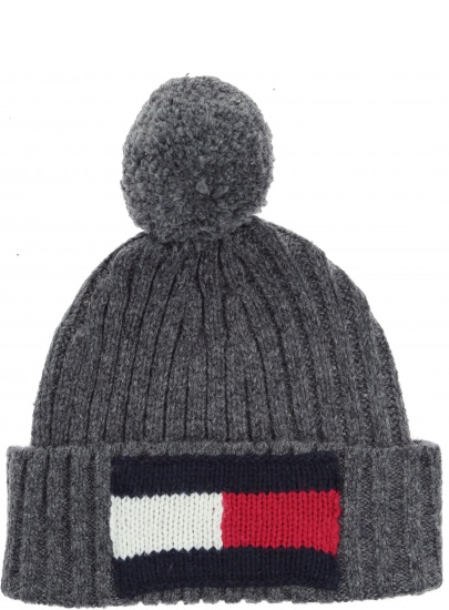 CZAPKA TOMMY HILFIGER BIG FLAG BEANIE