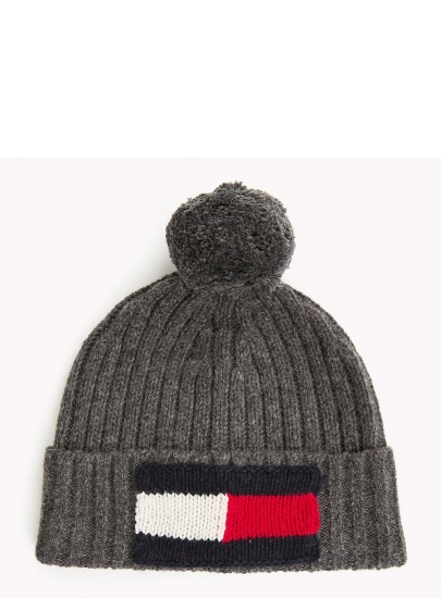 CZAPKA TOMMY HILFIGER BIG FLAG BEANIE