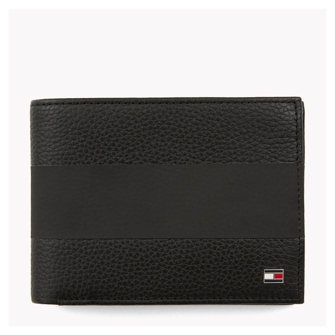 PORTFEL TOMMY HILFIGER HERITAGE BLOCK STRIPE CC FLAP - Portfele