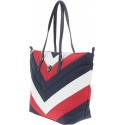 TOREBKA TOMMY HILFIGER POPPY TOTE CHEVRON - Na ramię