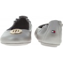 Balerinki TOMMY HILFIGER Pearlized Leather FW0FW03412 - Baleriny