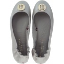 Balerinki TOMMY HILFIGER Pearlized Leather FW0FW03412 - Baleriny