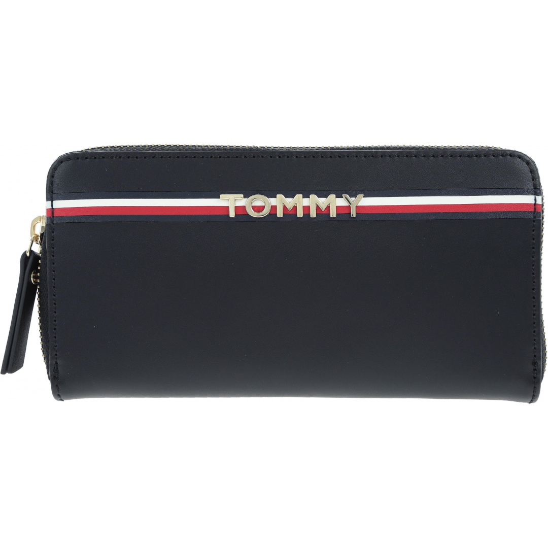Portfel TOMMY HILFIGER Corp Leather Za Wall AW0AW05755 002 -