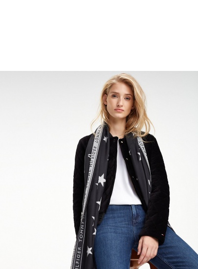 Chusta TOMMY Selvedge Scarf AW0AW06201 902 - Szale i chusty
