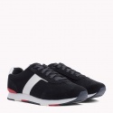 Granatowe Półbuty TOMMY HILFIGER Knitted Material Mix Runner