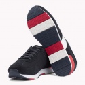 Granatowe Półbuty TOMMY HILFIGER Knitted Material Mix Runner