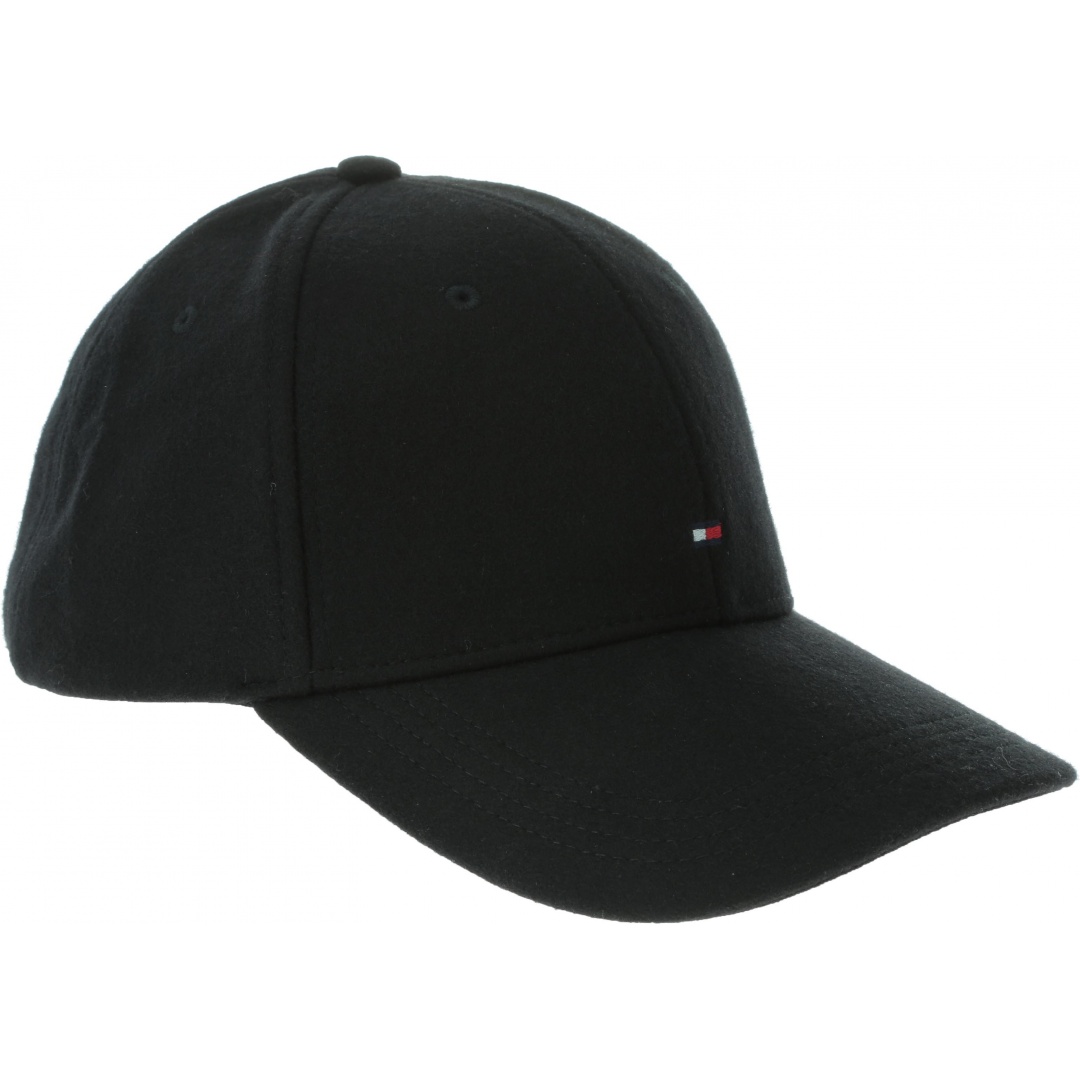 Czapka TOMMY HILFIGER Bb Melton Cap AM0AM04342 002