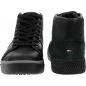 Trampki TOMMY HILFIGER Leather Mix High Top Cupsole - Trampki