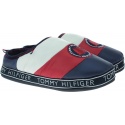 GRANATOWE KAPCIE TOMMY HILFIGER Downslipper Patch FM0FM02005