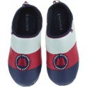 GRANATOWE KAPCIE TOMMY HILFIGER Downslipper Patch FM0FM02005