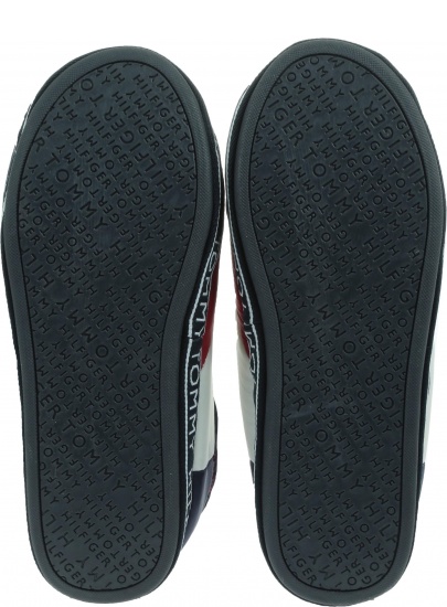GRANATOWE KAPCIE TOMMY HILFIGER Downslipper Patch FM0FM02005