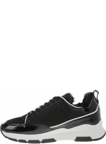 CZARNE PÓŁBUTY SPORTOWE TOMMY HILFIGER Cool Technical Satin