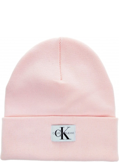 RÓŻOWA CZAPKA CALVIN KLEIN J MONOGRAM BEANIE K40K400856 637