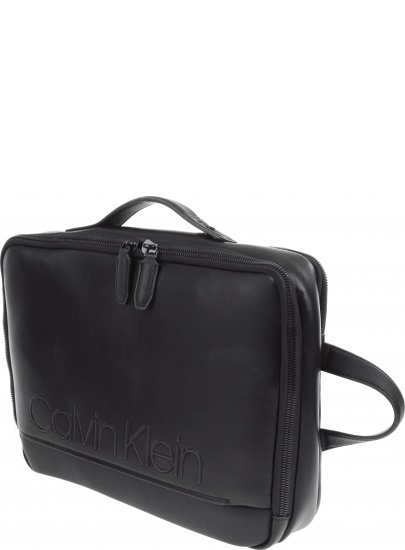 Czarny Plecak CALVIN KLEIN Elevated Logo Conv Backpack
