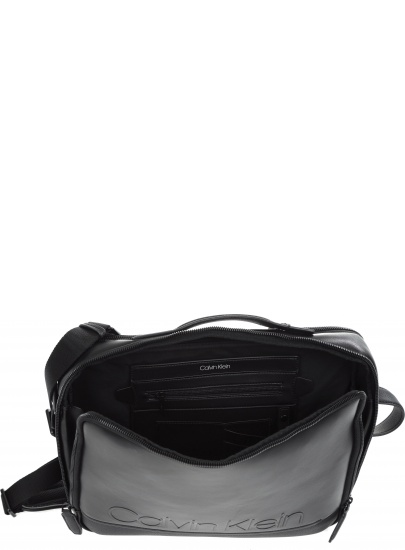 Czarny Plecak CALVIN KLEIN Elevated Logo Conv Backpack