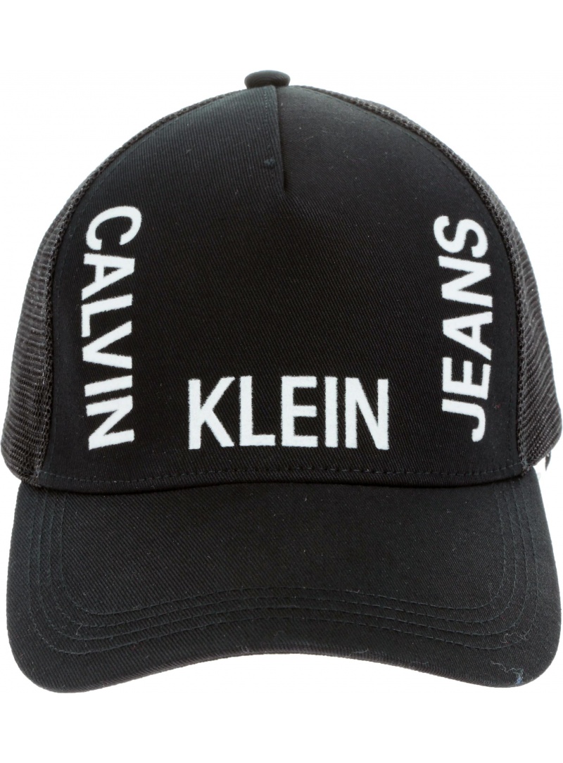 Czarna Czapka CALVIN KLEIN J Trucker Meshcap K50K504321 016 Czarna Czapka CALVIN KLEIN J Trucker Meshcap K50K504321 016