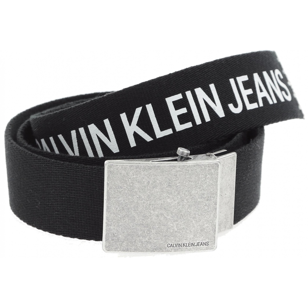 Czarny Pasek CALVIN KLEIN J Military Belt 3,5Cm K50K504327 001