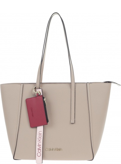 Różowa Torba CALVIN KLEIN JEANS Ck Base Medium Shopper
