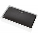 CZARNY PORTFEL CALVIN KLEIN STITCH DOUBLE ZIPAROUND K60K604864