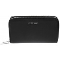 CZARNY PORTFEL CALVIN KLEIN STITCH DOUBLE ZIPAROUND K60K604864