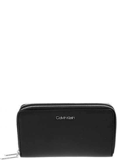 CZARNY PORTFEL CALVIN KLEIN STITCH DOUBLE ZIPAROUND K60K604864