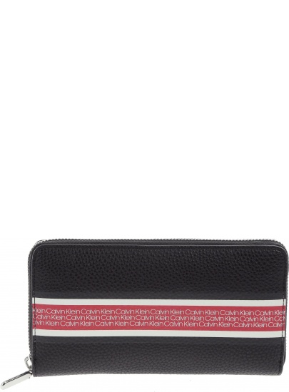 Czarny Portfel CALVIN KLEIN Race Large Ziparound K60K604884 001