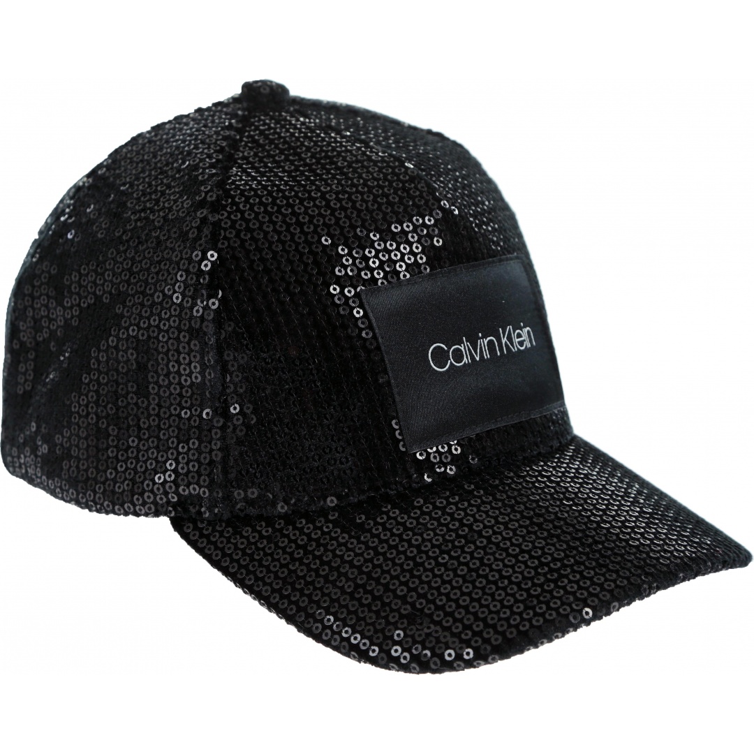 CZARNA CZAPKA CALVIN KLEIN SEQUIN CAP K60K604898 001