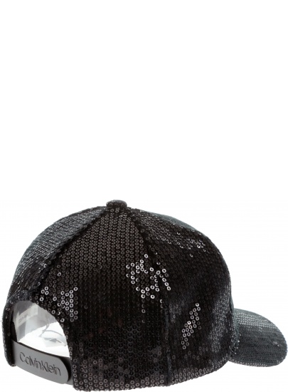 CZARNA CZAPKA CALVIN KLEIN SEQUIN CAP K60K604898 001