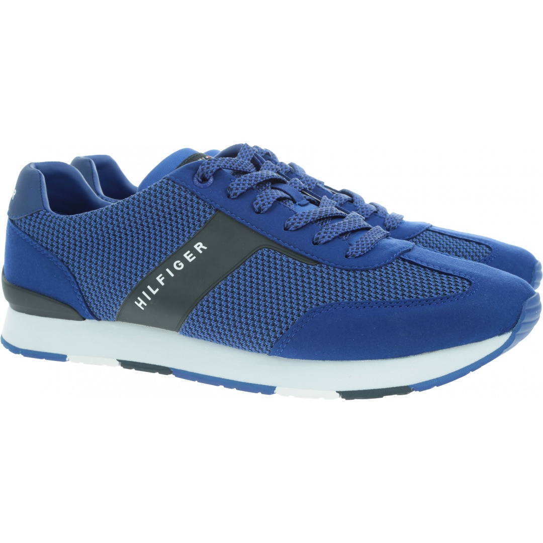 Niebieskie Półbuty TOMMY HILFIGER Knitted Material Mix Runner