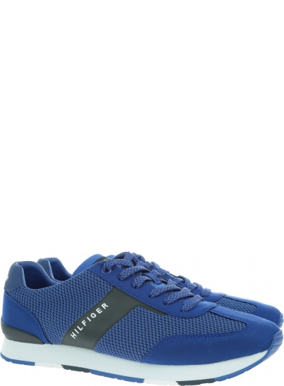 Niebieskie Półbuty TOMMY HILFIGER Knitted Material Mix Runner