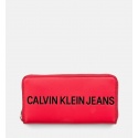 Czerwony Portfel CALVIN KLEIN Logo Large K40K400408 623 -