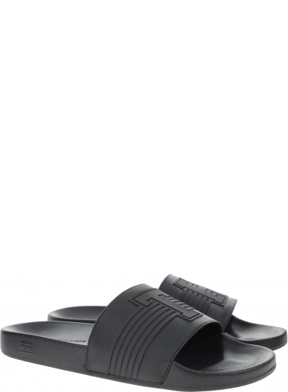 Czarne Klapki Tommy Hilfiger TH SEASONAL POOL SLI BLACK - Klapki