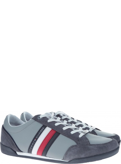 Półbuty Tommy Hilfiger CORPORATE MATERIAL M STEEL GREY - Półbuty