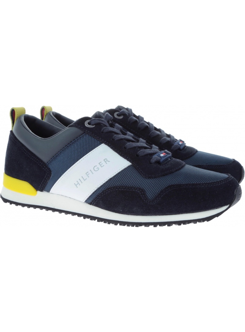 Półbuty Tommy Hilfiger ICONIC MATERIAL MIX MIDNIGHT - Półbuty