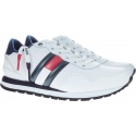 Półbuty Tommy Hilfiger LIFESTYLE TOMMY JEAN WHITE - Półbuty