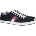 Czarne półbuty Tommy Hilfiger ESSENTIAL FLAG DETAIL BLACK -
