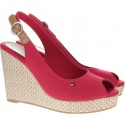 Espadryle Tommy Hilfiger ICONIC ELENA BASIC S TANGO RED -