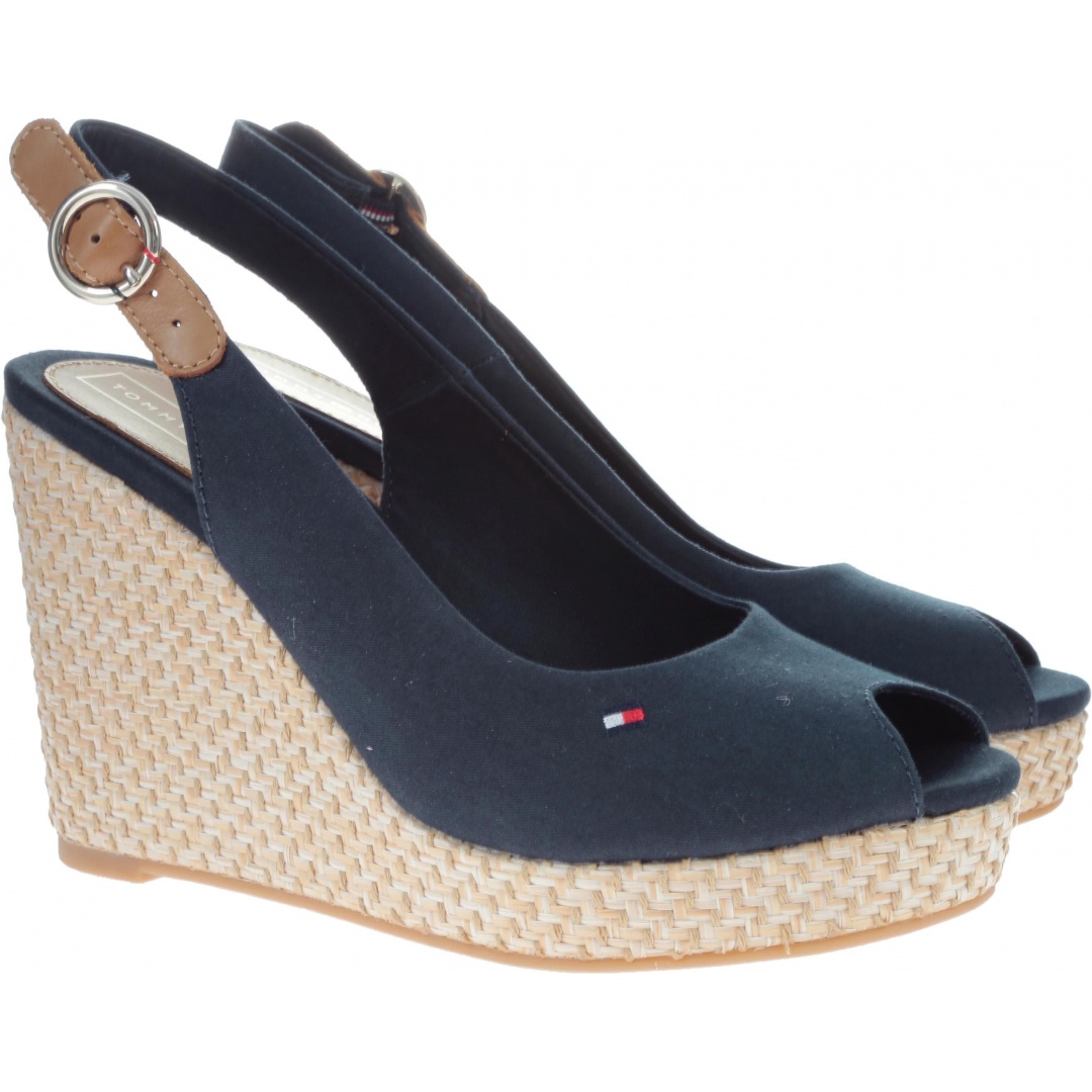 Espadryle Tommy Hilfiger ICONIC ELENA BASIC S MIDNIGHT -