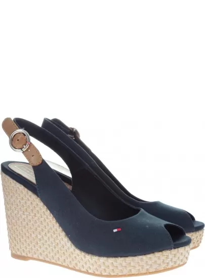 Espadryle Tommy Hilfiger ICONIC ELENA BASIC S MIDNIGHT -