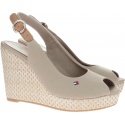 Espadryle Tommy Hilfiger ICONIC ELENA BASIC S COBBLESTONE -