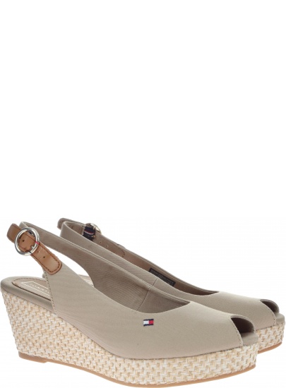 Espadryle Tommy Hilfiger ICONIC ELBA BASIC SL COBBLESTONE -