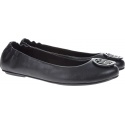 Balerinki Tommy Hilfiger FLEXIBLE LEATHER BAL BLACK - Baleriny