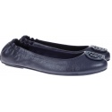 Baleriny Tommy Hilfiger FLEXIBLE LEATHER BAL TOMMY NAVY -