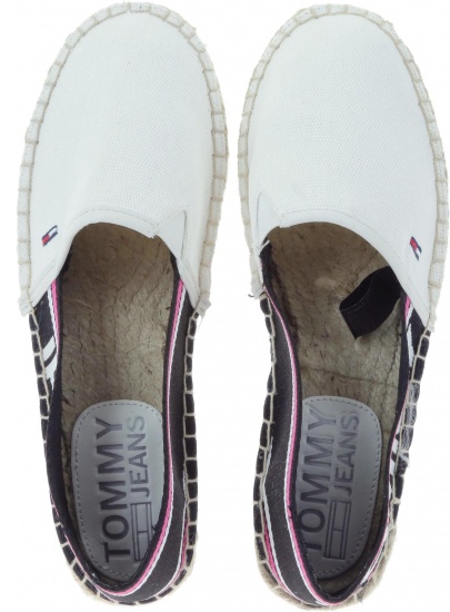 Espadryle Tommy Hilfiger POP WEBBING ESPDRILL WHITE - Espadryle